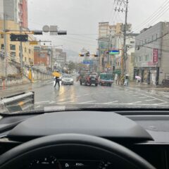 도시 밤 운전 첫날